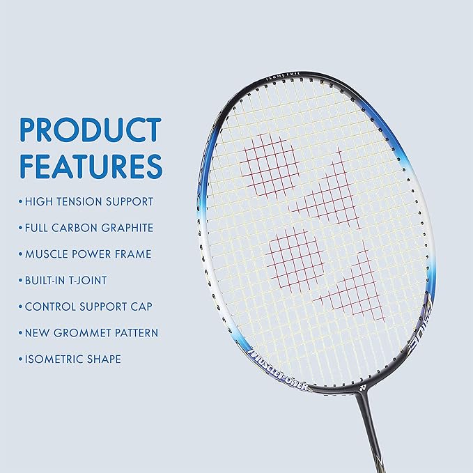 BADMINTON RACQUET MP22LT BLACK BLUE G4 4U