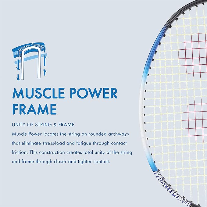 BADMINTON RACQUET MP22LT BLACK BLUE G4 4U