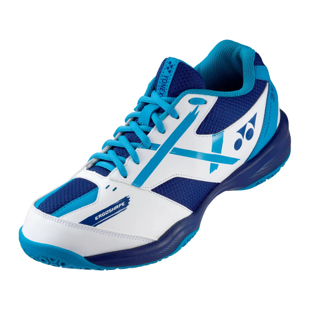$ YONEX Power Cushion SHB 39 Badminton Shoes | White Blue