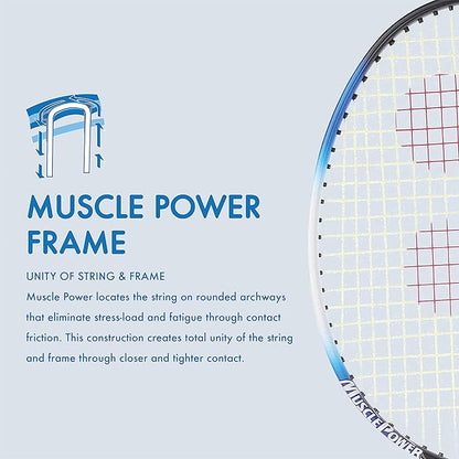 BADMINTON RACQUET MP22LT BLACK BLUE G4 4U